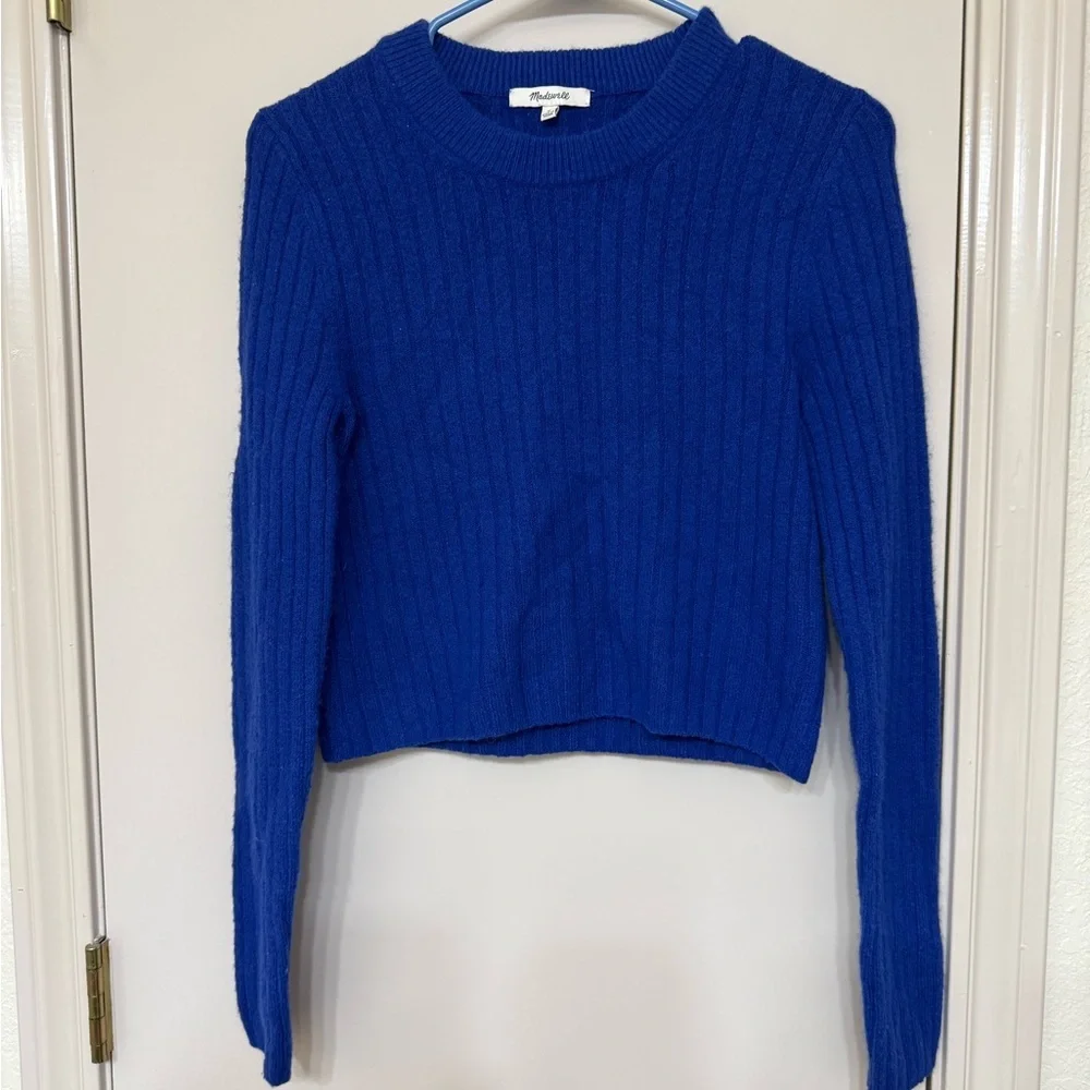 Madewell Readfield Pullover Sweater in Voyage Blue - Picture 4 of 6